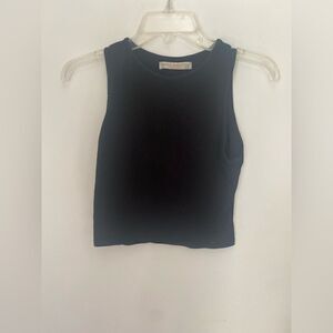 Pull & Bear black crop tank euro size M